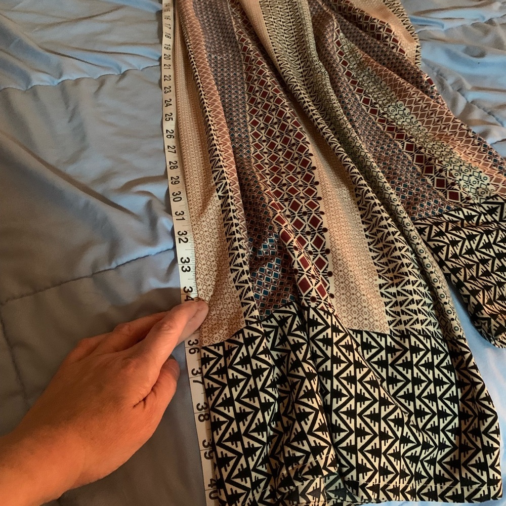 Bobeau Multicolor Geometric Print Pants - Picture 10 of 10